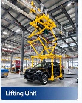 EMS conveyor lifting unit