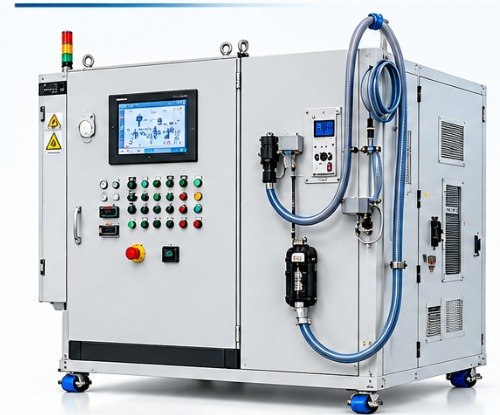 Air conditioning refrigerant filling machine